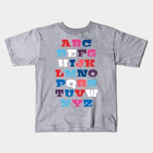 ABC alphabet - letters from A to Z Kids T-Shirt